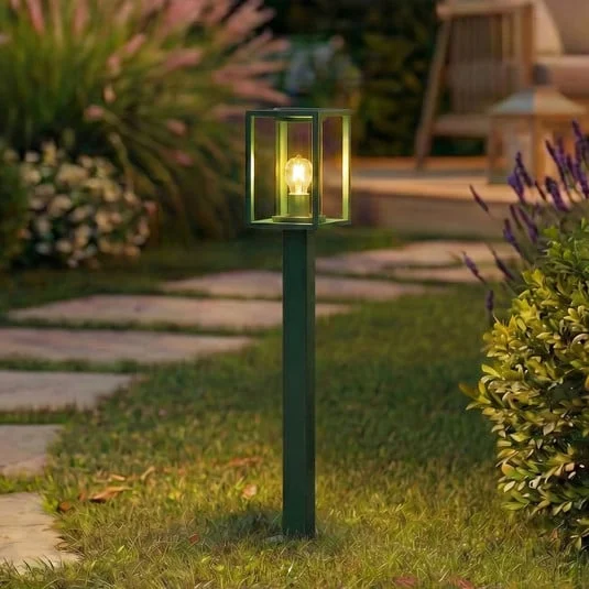 Lucande Bolardo luminoso Ferda, 100 cm, verde, IP44