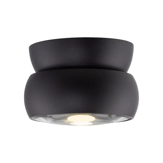 Downlight LED PURE Move, negro, Ø 12 cm, metal/vidrio