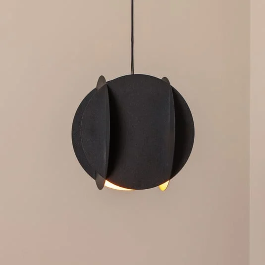 Lámpara colgante Corner, negra, 25 x 25 cm, metal, E27