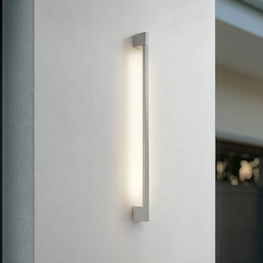 Aplique LED para exterior Neano de Lindby, 90 cm, gris piedra, IP54