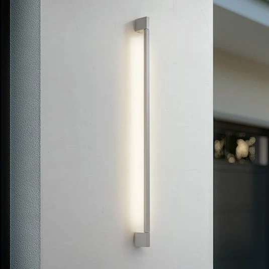 Aplique LED para exterior Neano de Lindby, 120 cm, gris piedra, IP54