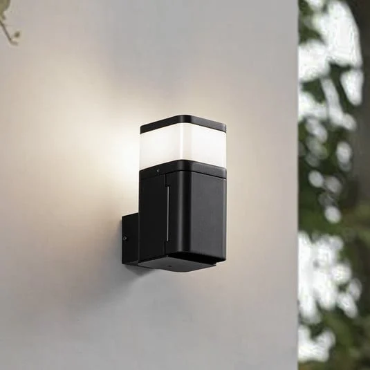 Aplique para exterior Lindby Teyon, con enchufe, negro, IP44 G9