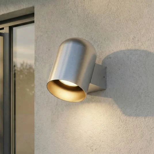 Aplique de exterior Lindby Lupil, aluminio, metal, GU10, IP44