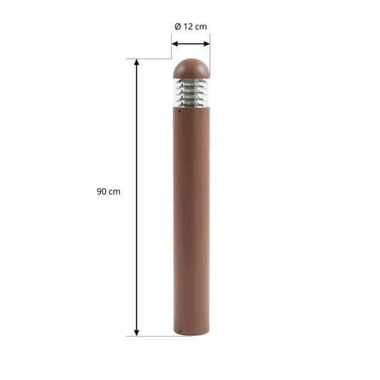 Aplique de pared LED recargable DANISH, saliente 25 cm, metal dorado
