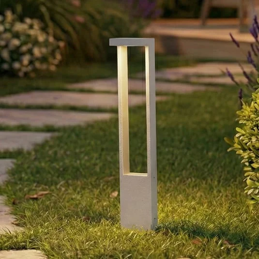 Bolardo luminoso LED Lindby Lonete, blanco, altura 65 cm, IP65