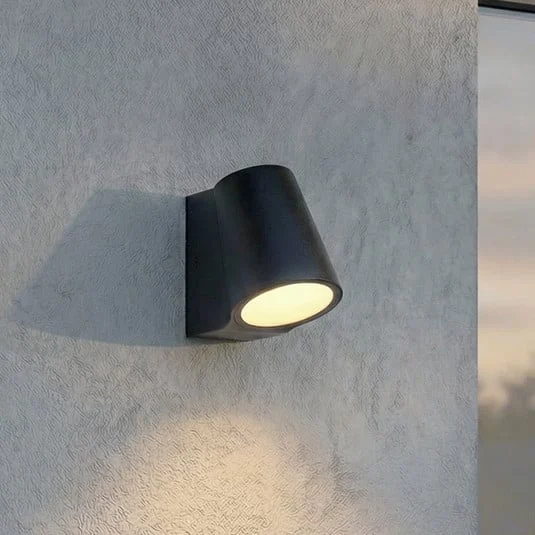 Aplique LED para exterior Illuvia de Lindby, negro mate, IP54