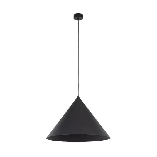 Lámpara colgante Cono, 1 luz, Ø 50 cm, negro, E27