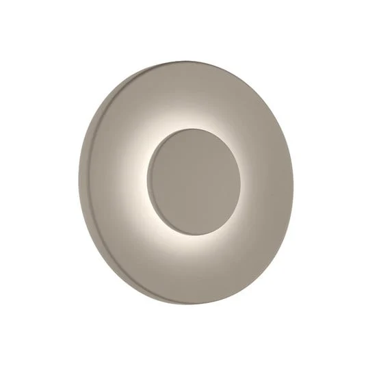 Aplique LED para exterior Helestra BUD, atenuable, marrón claro, IP65