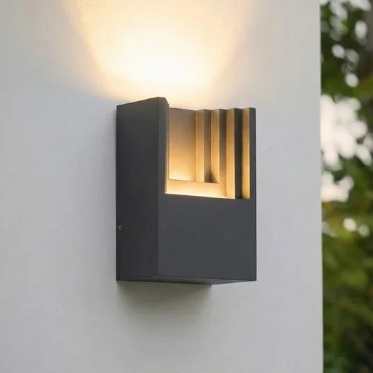 Aplique LED para exterior Aurali de Lindby, 1 luz, negro, IP65