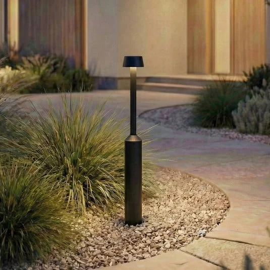 Bolardo luminoso LED Lucande Tareko, 90 cm, antracita, IP65