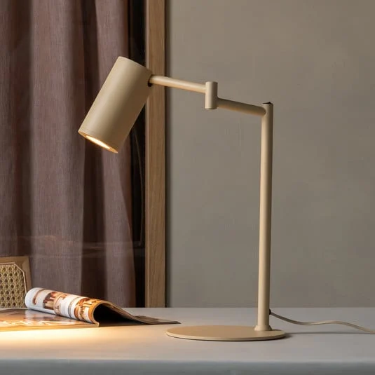 IT'S ABOUT ROMI Lámpara de mesa Bilbao, beige, altura 48 cm