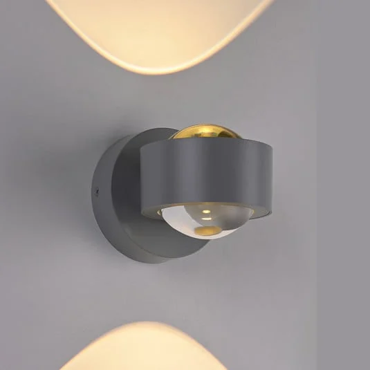 Schöner Wohnen aplique de pared LED Chia, plateada, 3000 K, arriba/abajo