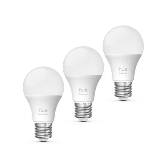 Bombilla LED inteligente Philips Hue E27 A60, 8 W, RGB CCT, paquete de 3