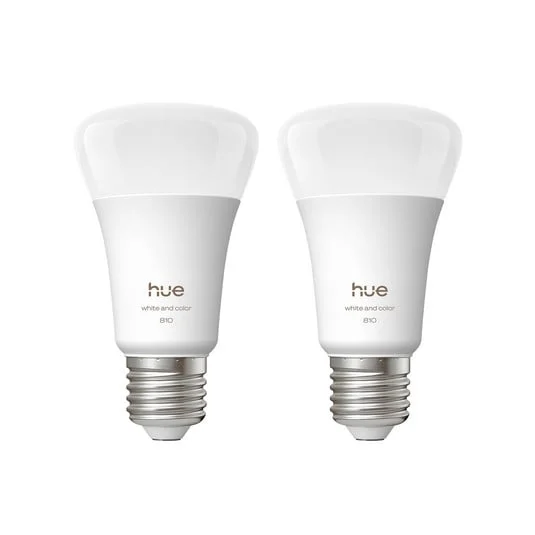 Philips Hue WACA Smart E27 LED, 6 W, 810 lm, CCT RGB, juego de 2 unidades