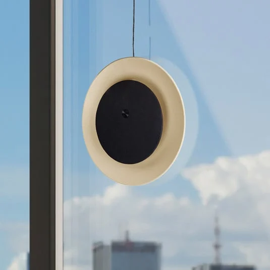 lámpara de mesa LED recargable Solan, negro/beige, solar, IP54