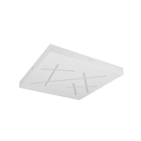 lámpara LED de techo Snip, blanco mate, longitud 50 cm, metal, CCT