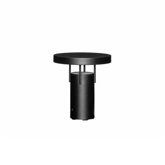 lámpara de mesa LED HÜBSCH BringMe Mini, negro mate, 20 cm