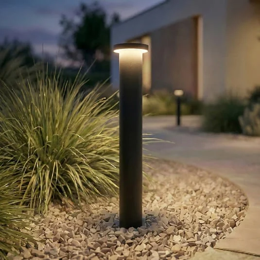 Bolardo luminoso LED Cirel de Lindby, altura 45 cm, negro, IP65