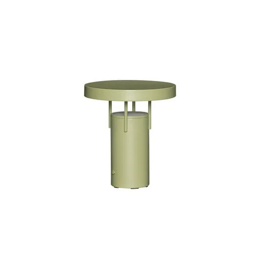 Bonita lámpara de mesa LED recargable BringMe Mini, verde, altura 20 cm