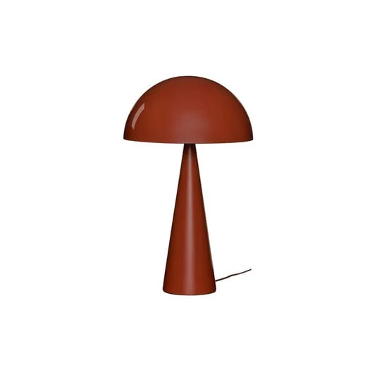 Lámpara de mesa HÜBSCH Mush, marrón, metal, altura 50 cm