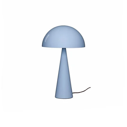 Lámpara de mesa HÜBSCH Mush, azul hielo, metal, altura 50 cm