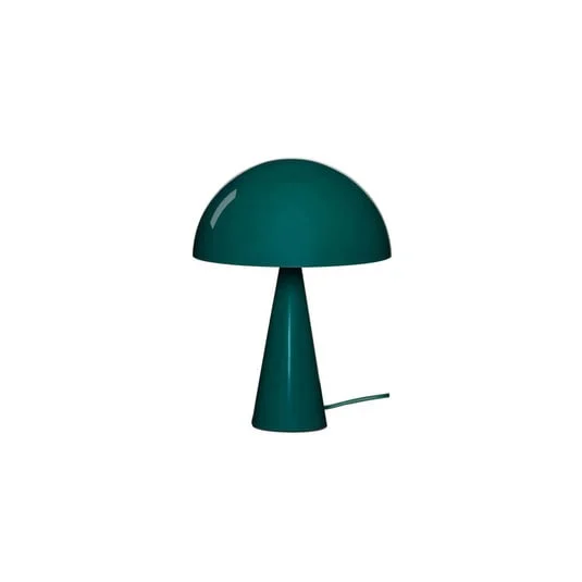 Lámpara de mesa HÜBSCH Mush Mini, verde oscuro, altura 34 cm