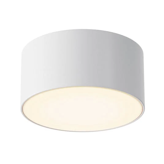 Lámpara LED de techo para exterior Zon, blanca, Ø 12 cm, 3000 K, metal