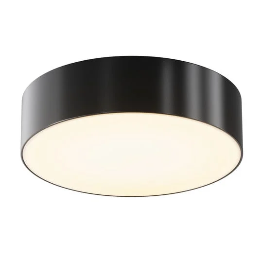 Lámpara LED de techo para exterior Zon, negro, Ø 22 cm, 3000 K, metal