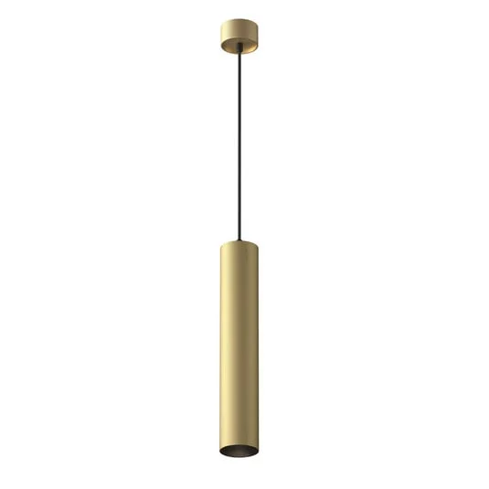 Lámpara colgante ARTISAN, dorado mate, Ø 5,4 cm, metal, GU10