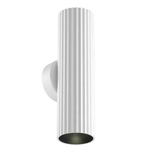 Aplique de pared Calipso, blanca, altura 20 cm, metal, 2xGU10, arriba/abajo