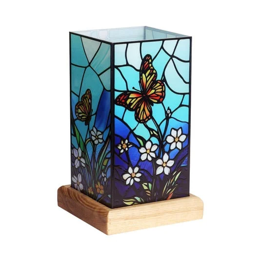 Lámpara de mesa LED Art Light Mariposa, acrílico, multicolor