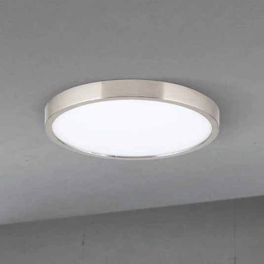 lámpara LED de techo Disc, color níquel satinado, Ø 24 cm, CCT