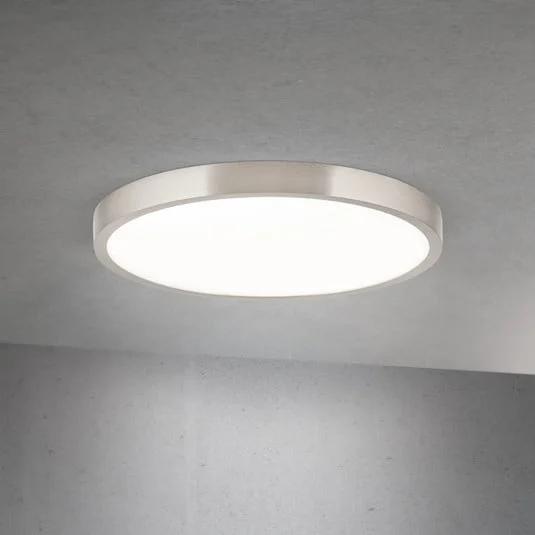 lámpara LED de techo Disc, color níquel satinado, Ø 28 cm, CCT