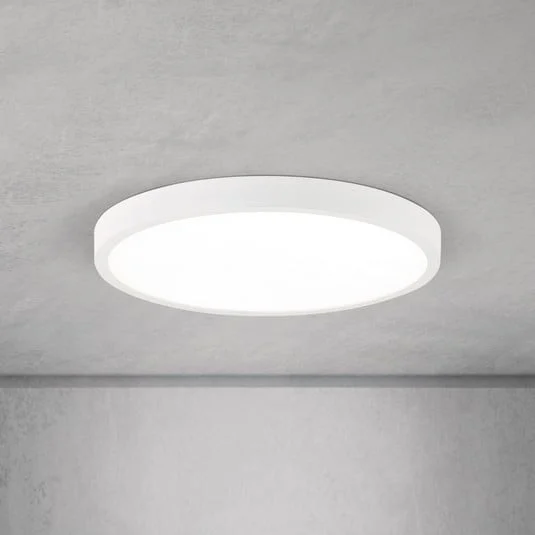 lámpara LED de techo Disc, blanca, Ø 28 cm, CCT, metal/plástico