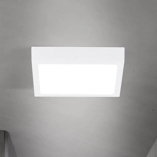 lámpara LED de techo Disc, blanca, longitud 14 cm, CCT, metal