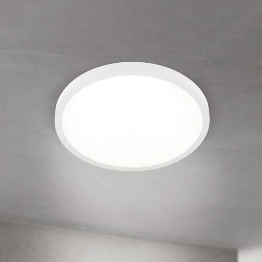 lámpara LED de techo Disc, blanca, Ø 40 cm, CCT, metal/plástico