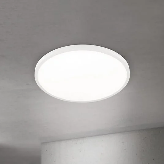 lámpara LED de techo Disc, blanca, Ø 60 cm, CCT, metal/plástico