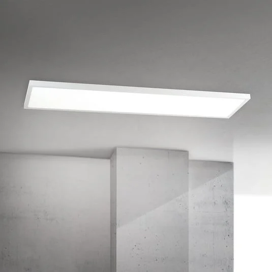 lámpara LED de techo Disc, blanca, longitud 115 cm, CCT, metal