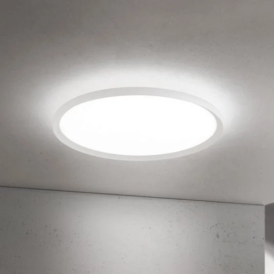 lámpara LED de techo Kant, Ø 60 cm, blanca, CCT, metal/plástico