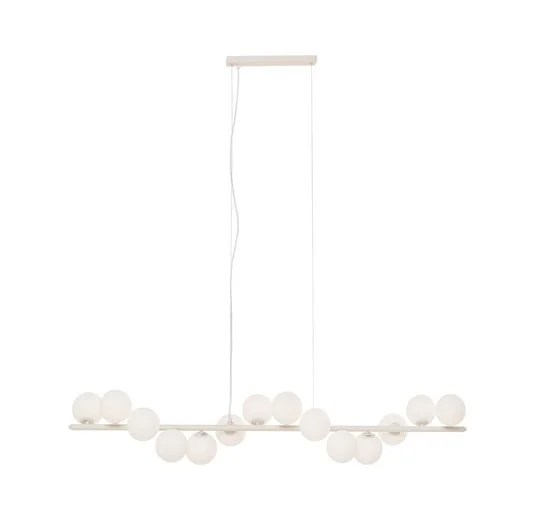 Lámpara colgante KARE Scala Balls, gris claro, 150 cm, G9