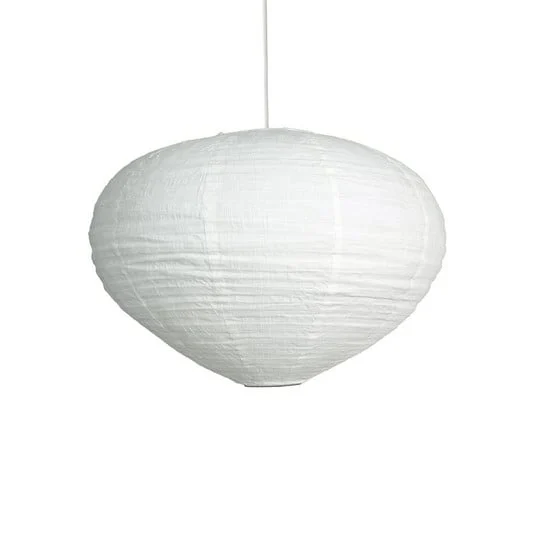 Lámpara colgante PR Home Verona, blanca, Ø 55 cm, tela, E27-LED
