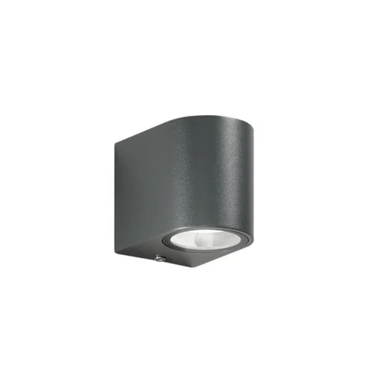 Aplique para exterior ONE, antracita, altura 8 cm, metal, IP54