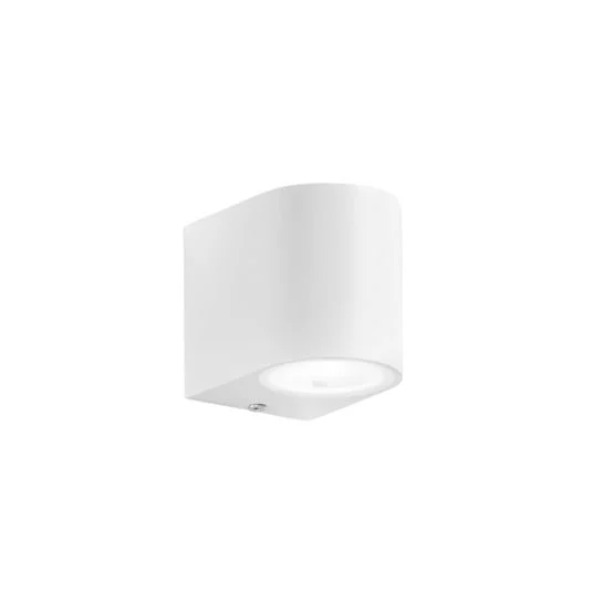 Aplique para exterior ONE, blanca, altura 8 cm, metal, IP54