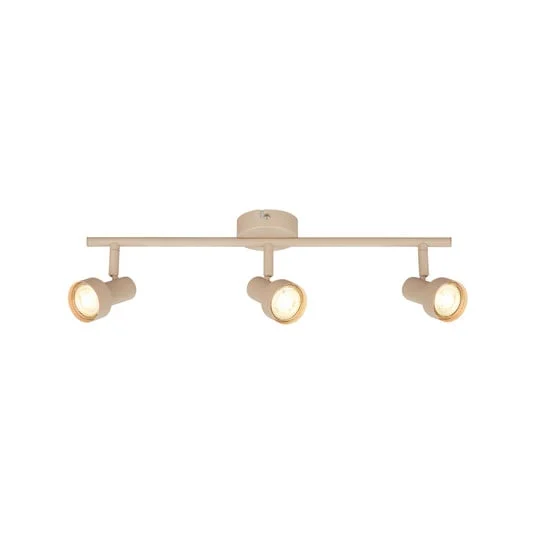 Downlight Tapp, beige, longitud 48 cm, 3 luces, metal GU10