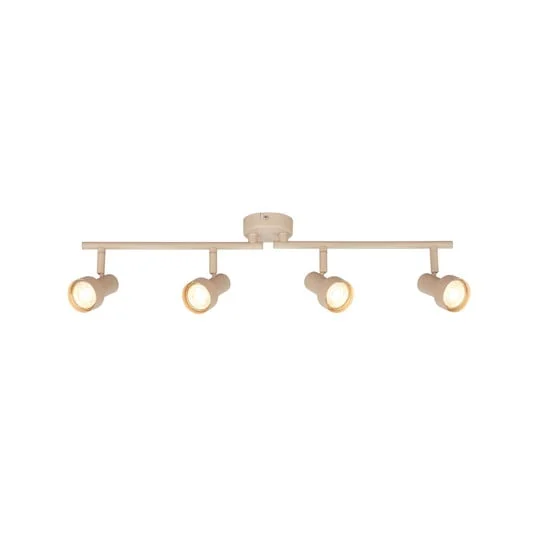 Downlight Tapp, beige, longitud 61 cm, 4 luces, metal GU10