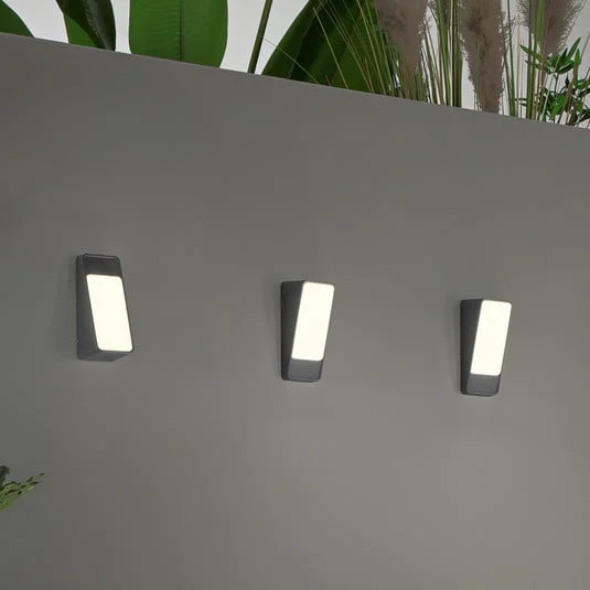 Aplique LED para exterior Coupe, antracita, altura 20 cm, metal