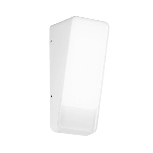 Aplique LED para exterior Coupe, blanca, altura 20 cm, metal