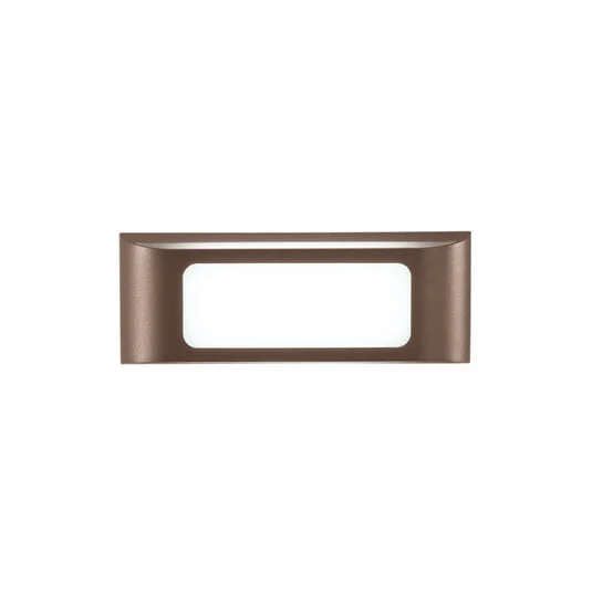 Aplique LED para exterior DESERT, color bronce, ancho 25 cm, metal