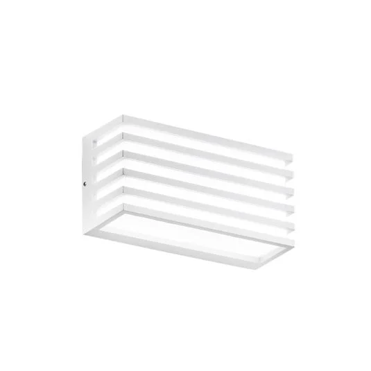 Aplique LED para exterior Dukrot, blanca, ancho 22 cm, metal