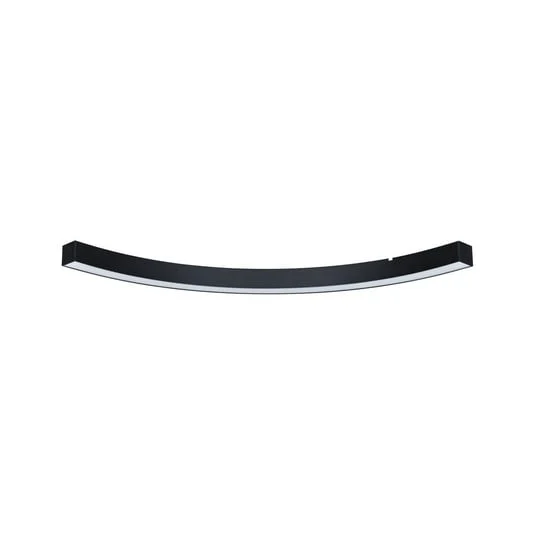 Barra de luz LED Linion de Paulmann, negra, curva de 90°, 3000 K